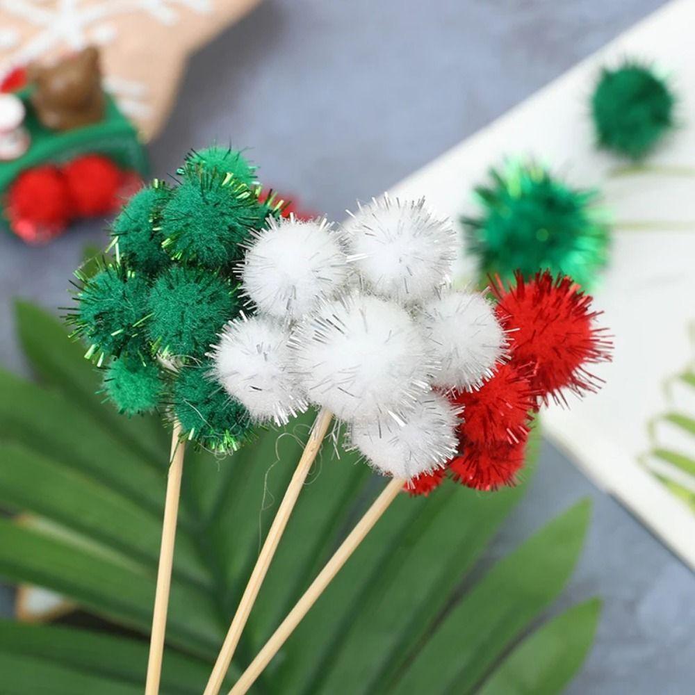 10-30mm Xmas Tree Decorative Ball Brightly Colored Christmas Craft Supplies Christmas