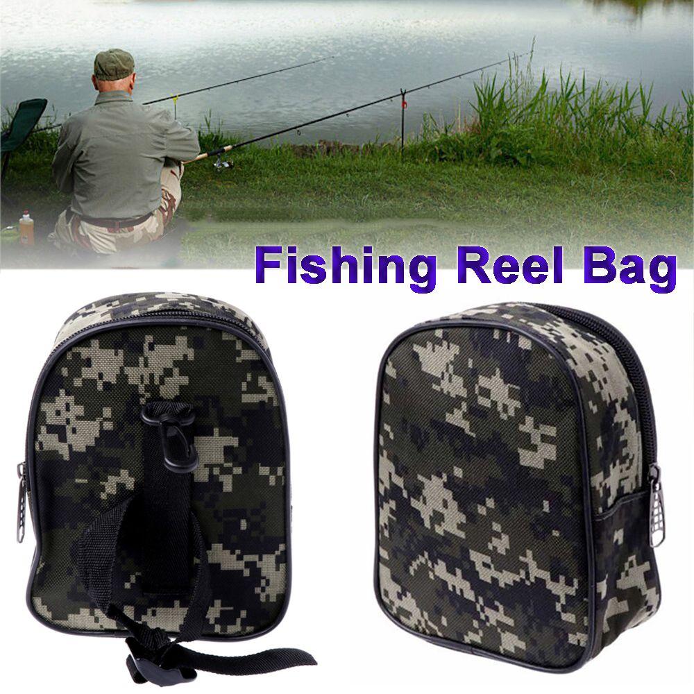Outdoor Pocket Tackle Camouflage Sport Fishing Bag Fishing Reel bag Protective Case Storage Pouch