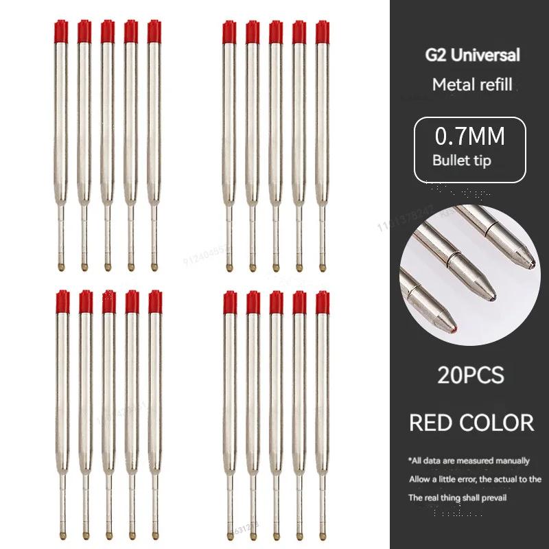 5-20 шт. L:3,9 дюйма / 99 мм Стержни для шариковых ручек G2, Medium Point, синие, красные, черные, для офисной канцелярии, школьных принадлежностей