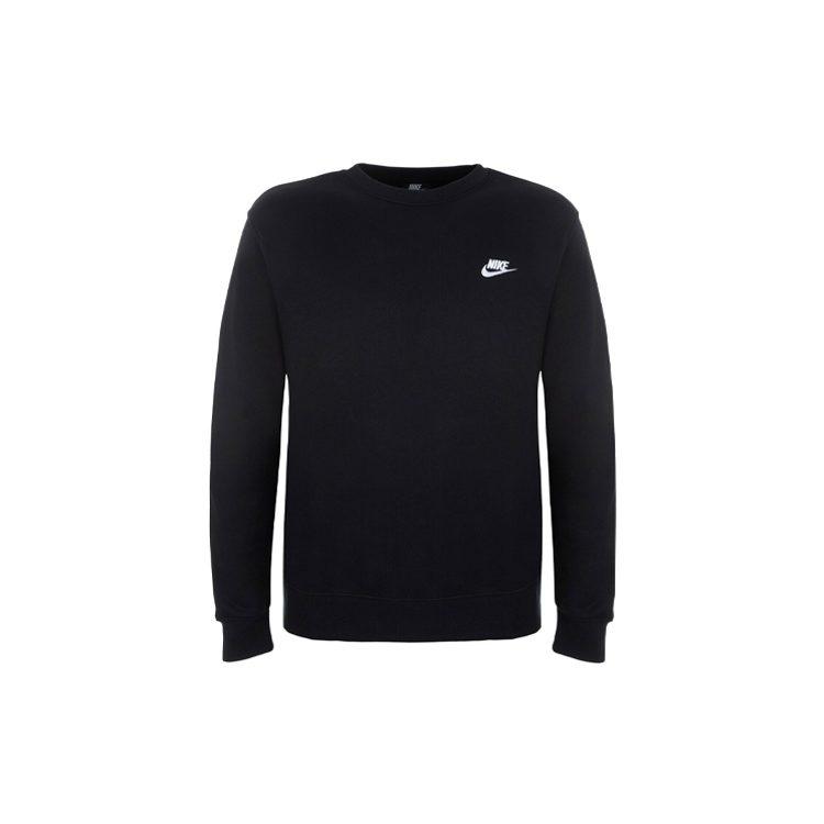 Nike Толстовки Мужские Черные С Круглым Вырезом Умеренная Обычная BV2666-010