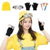 [MKDAER] Костюм Миньона из 4 предметов для мероприятий, вечеринок, косплея, Хэллоуина и Рождества