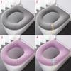 Bathroom Accessories Warmer with Handle Toilet Seat Cover Cushion Closestool Mat Pad