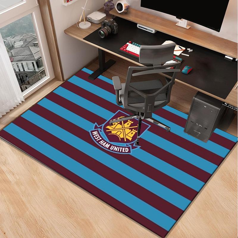 West Ham United Carpet, Chair Rug,Rug for Office Bedroom living rooms, Doormat decor Fan Gift Christmas Gift