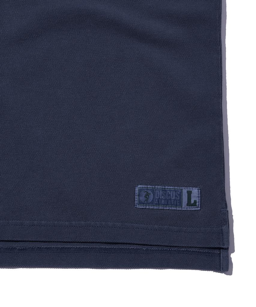 DISCUS ATHLETIC Pique Regular Fit Blank Polo Shirt Washed Navy