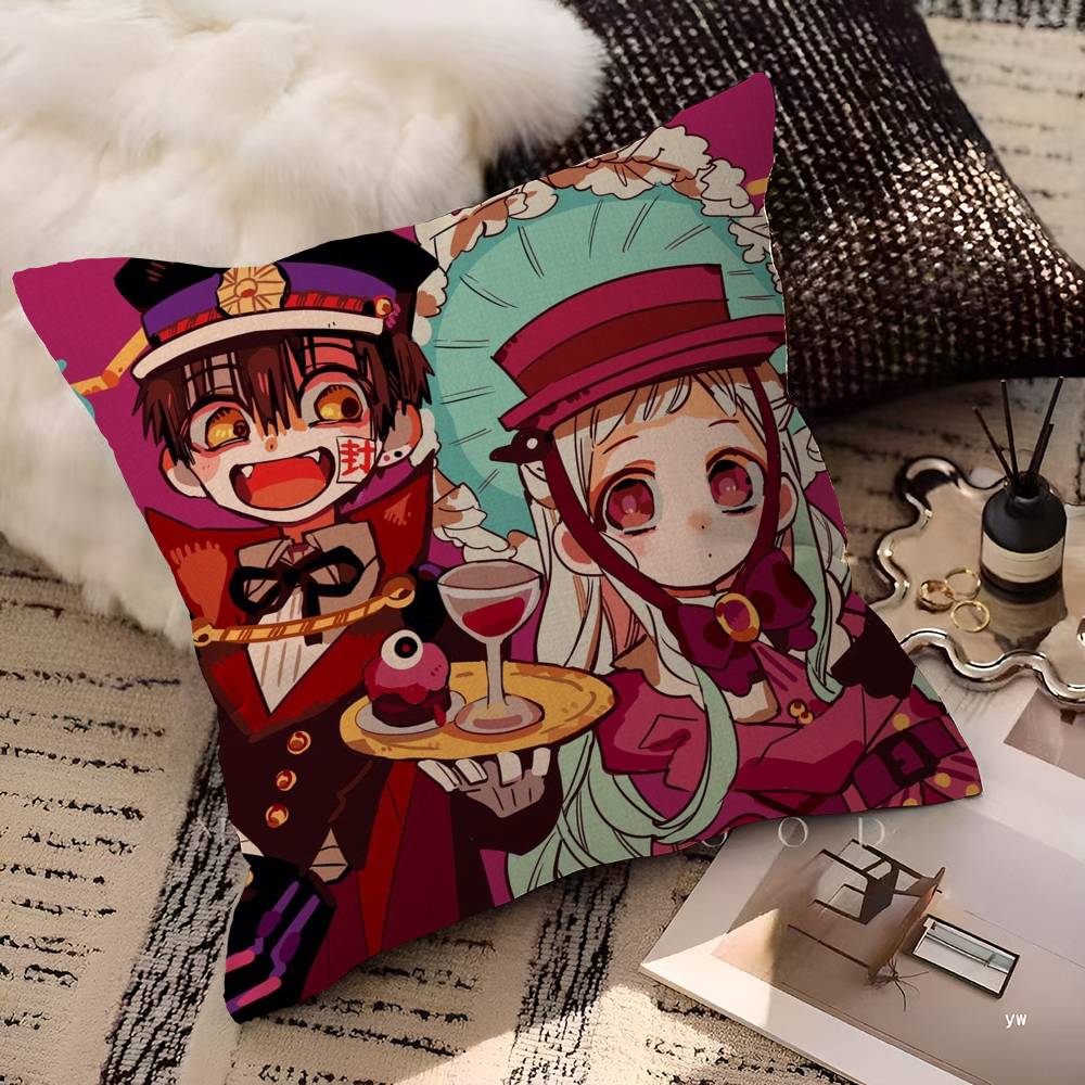 Популярная Наволочка для Подушки Hanako Kun из Туалетного Монстра Персонализированная Наволочка для Детской Спальни Декор для Дикой Вечеринки Подарок на День Рождения Ребенка