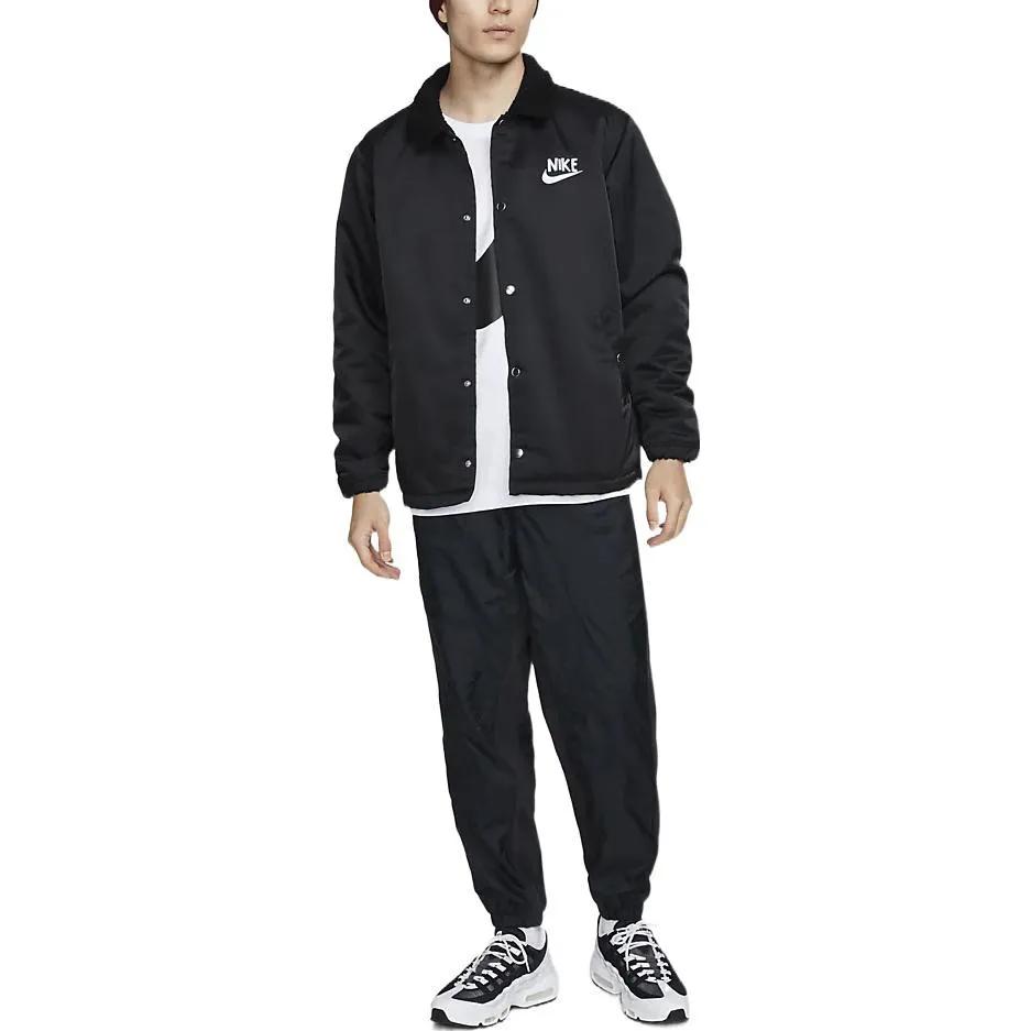 Nike Jackets Men's Black Lapel Moderate Other (Unisex) Jackets DQ4192 010