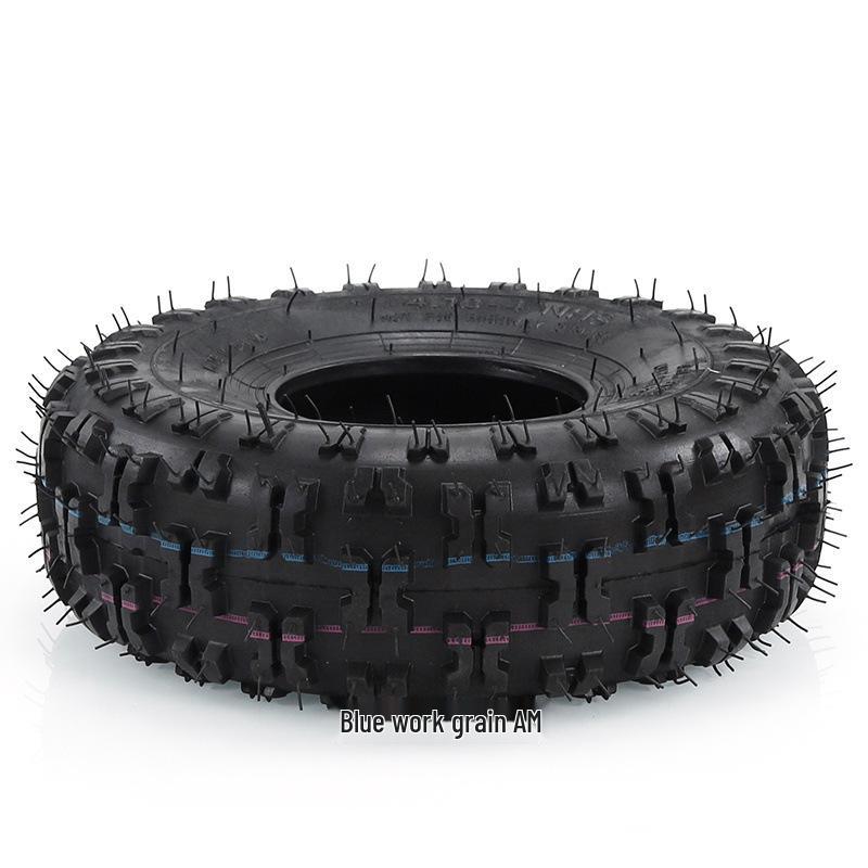 Electric ATV Beach Car with Inflatable 4.10-4 Inch Tires: Tiger, Dolphin, Butterfly, Flower Designs.