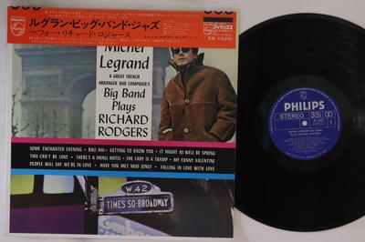 LP Пластинка МИШЕЛЬ ЛЕГРАН Играет Ричарда Роджерса RJ5037 PHILIPS 1972 Япония Оби Джаз Б/У