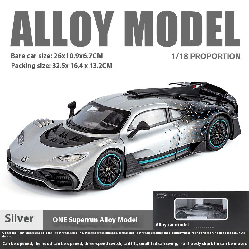 1/18 Benz AMG ONE Super Sports Vehicle Alloy Dieacst Model Car Sound & Light Classic Hobby Collectibles Birthday Gifts