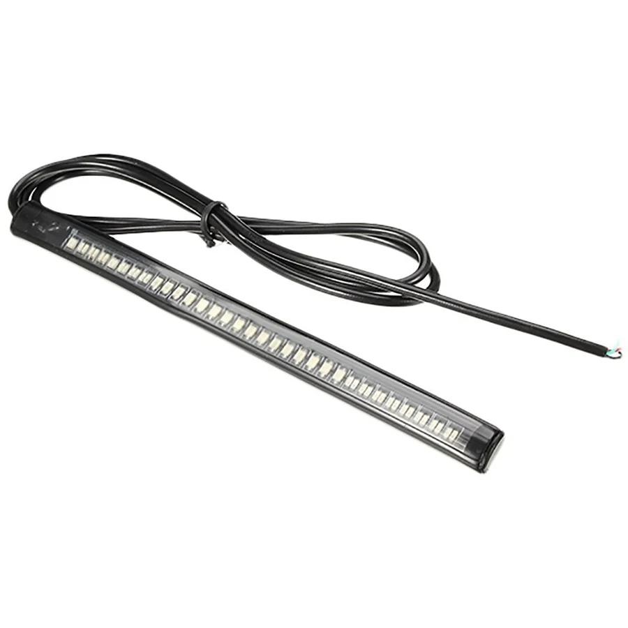 Бегущий свет Гибкий мотоцикл 48 светодиодная лента Задний тормоз Стоп-сигналы поворотники Высококачественные велосипедные товары Аксессуары