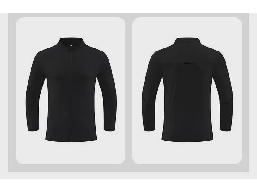 Мужская облегающая куртка с воротником-стойкой для йоги и бега