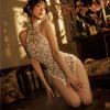 Night Listening Fragrance Lingerie New Sexy Women's Retro Lace Side Open Lace Cheongsam Bed Passion Uniform