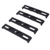 4PCS Frameless License Plate Holders Waterproofing Snap On License Plate Bracket for European Country License Plates