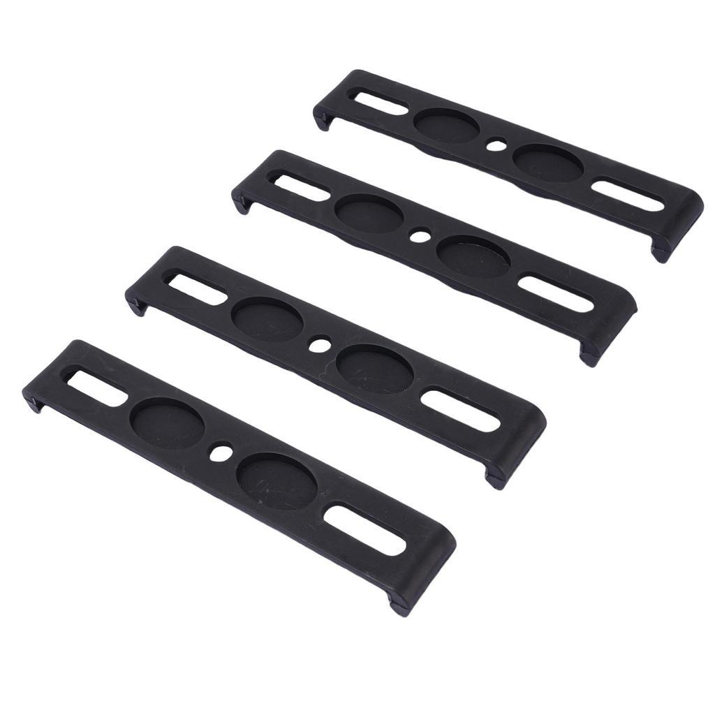 4PCS Frameless License Plate Holders Waterproofing Snap On License Plate Bracket for European Country License Plates