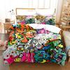Комплект постельного белья в стиле хип-хоп, напечатанный на 3D-принтере, наволочка, пододеяльник, 3 шт., двуспальный, полуторный, полный, королевский, кинг-сайз, для взрослых, для мальчиков, покрывало