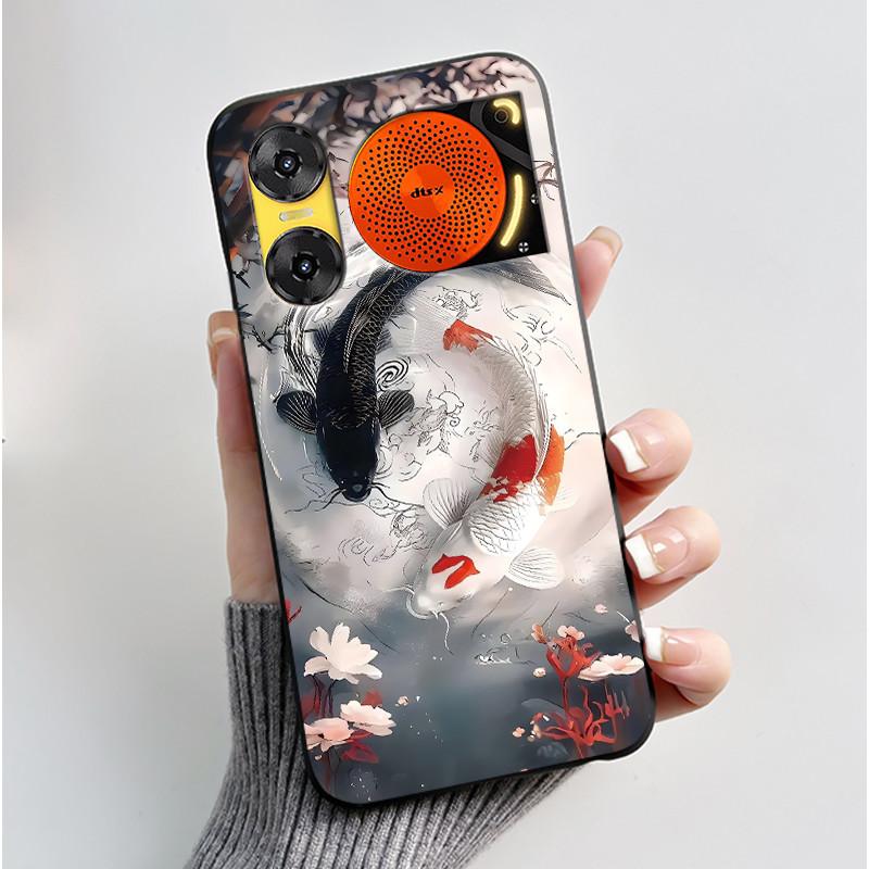 Case For ZTE Nubia Music 2 Z2460 Z2353 Music2 Phone Case Cute Rabbit Black Cover For ZTE Nubia Music Soft TPU Silicone Casing