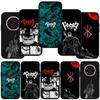 Phone Case for Samsung Galaxy S24 S23 iPhone 15 14 Xiaomi Redmi Note 13 12 11 8 10 9 Pro Max X XR S22 S20 FE OPPO A15 Huawei Berserk Guts Comics Cover