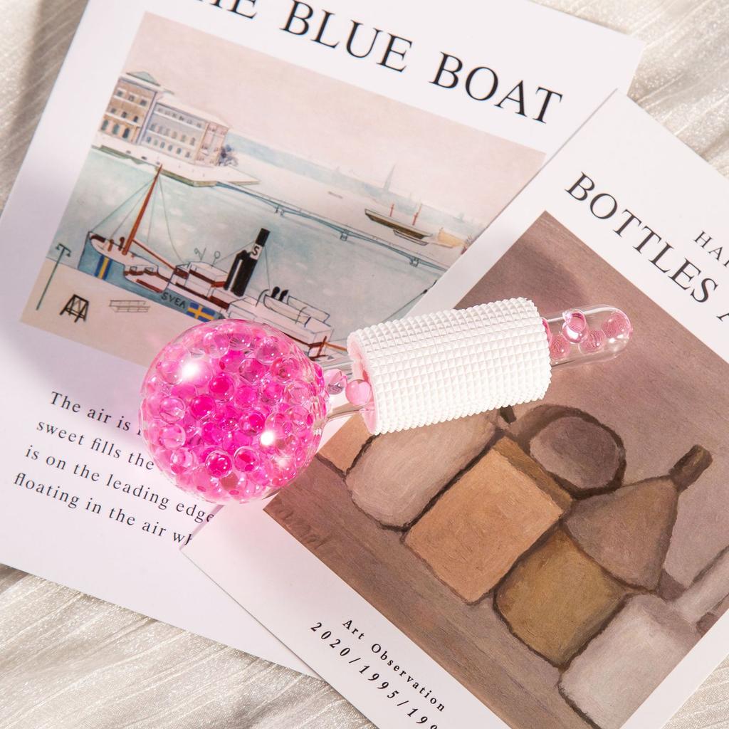 Facial Treatment with Puck Ball Ball Face Massager Face Neck and Eyes Firming Skin Massaging Ball