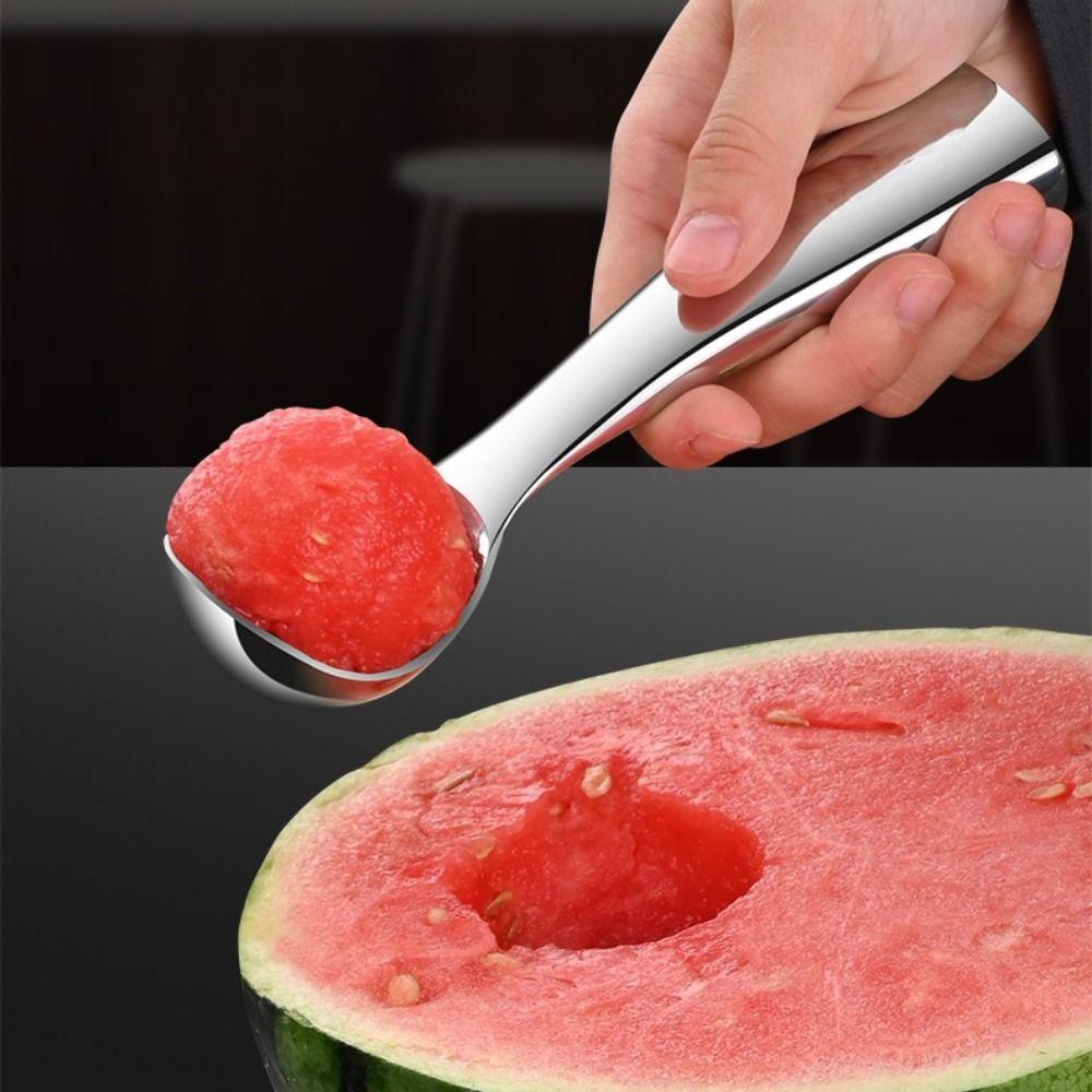 Self-melting Ice Cream Spoon 304 Stainless Steel Gelato Ball Spoon Durable Watermelon Scoop Yogurt