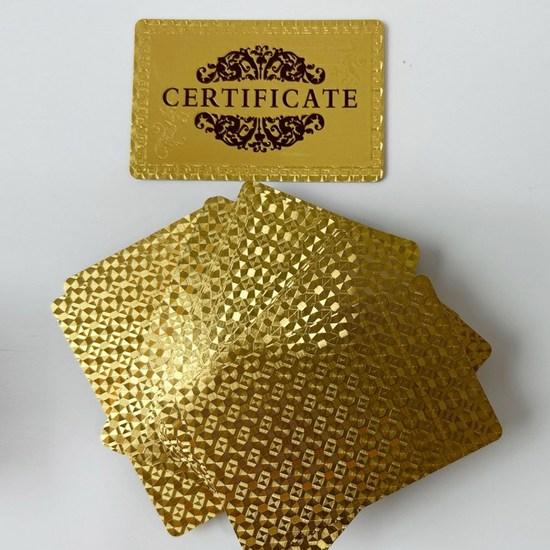 Покерная карта Good Life, 24-каратная золотая фольга, популярная корейская игра