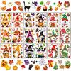 Whaline 18 Sheet Spring St. Patrick's Day Easter Window Clings Stickers Cute Gnome Window Decals Sunflower Bee Shamrock Easter Bunny Eggs Windows