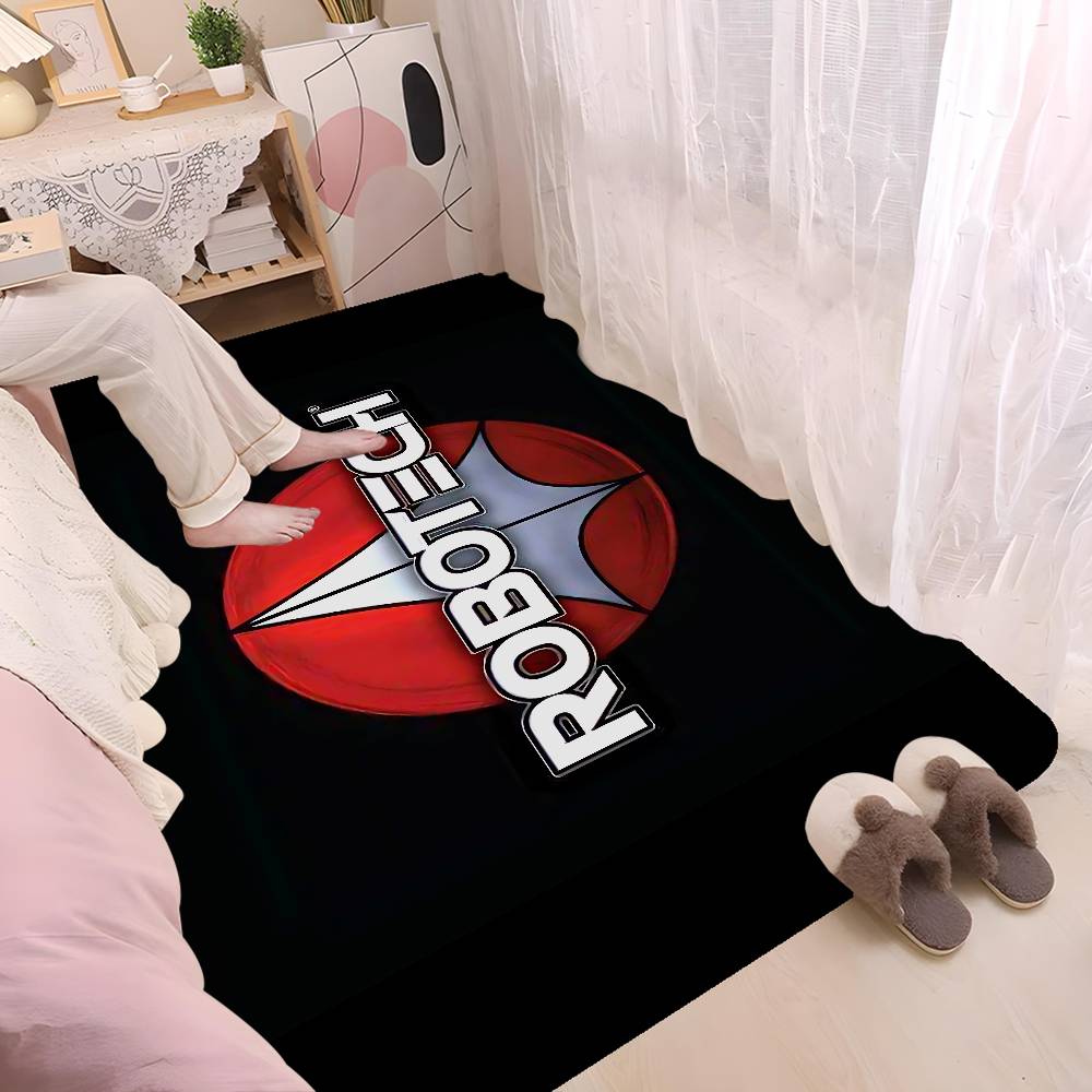 Anime R-Robotech Bathroom Mat Kids Room Bedroom Decoration Balcony Anti-Slip Doormat Living Room Welcome Rug