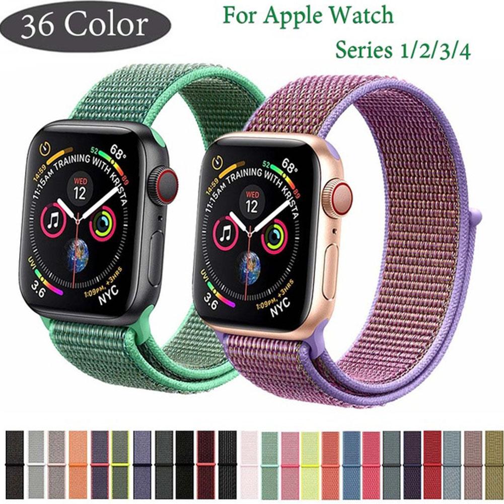 Nylon Watch Strap 38mm / 40mm 42mm / 44mm Sports Watch Band for iOS Watch 1 2 3 4 Accessories