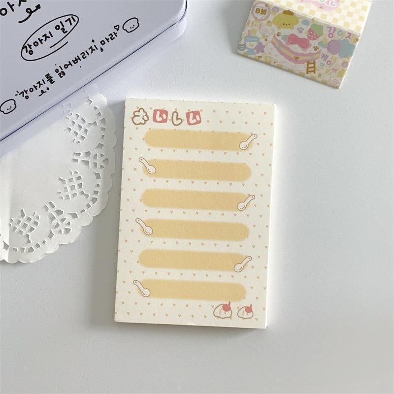 MINKYS 50 Sheets Kawaii Memo Note Paper Cute Memo Pads Scrapbooking Journal Material Paperlaria Stationery