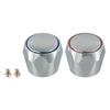Faucet Handle METAL CHROME PLATED REPLACEMENT TOP HEAD COVERS