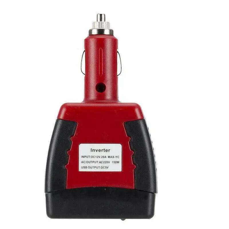 150 Вт Автомобильный инверторный разъем Автомобильное зарядное устройство USB 12 В постоянного тока в 220 В переменного тока Адаптер преобразователя Автомобильные преобразователи