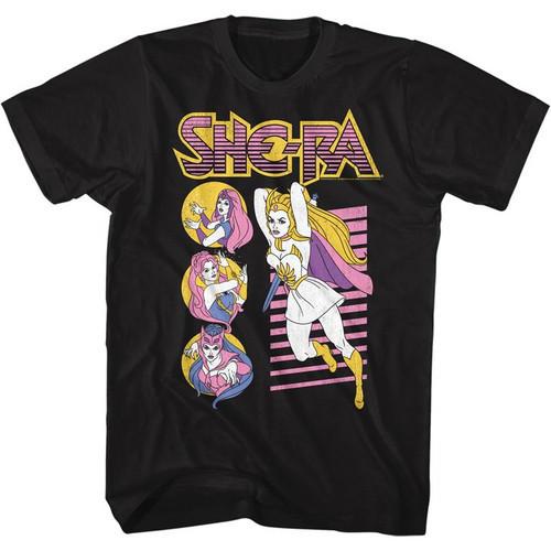 Masters Of The Universe She Ra & Co Black Adult T-Shirt Unisex T-Shirt