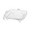 Air Fryer Rack for Ninja Dual Stainless Steel Grilling Rack Rectangle Hot Airfryer Basket Tray Accessories