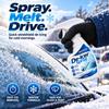 Car Windshield De Icer Spray 120ml, Winter Ice Remover Spray for Vehicle Glass Surface