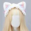 Lace Cat Ears Headband Furry Lolita Bandeau Cute Bear Ear Hair Band  Lolita Accessories