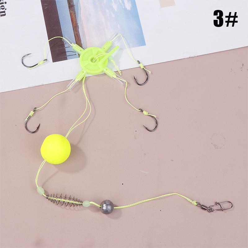 1PC Fishing Bait Cage Carbon Steel String Hook Fishing Set Anti Winding Bait Cage Float Line Group Feeder Sinker Fishing Tackle