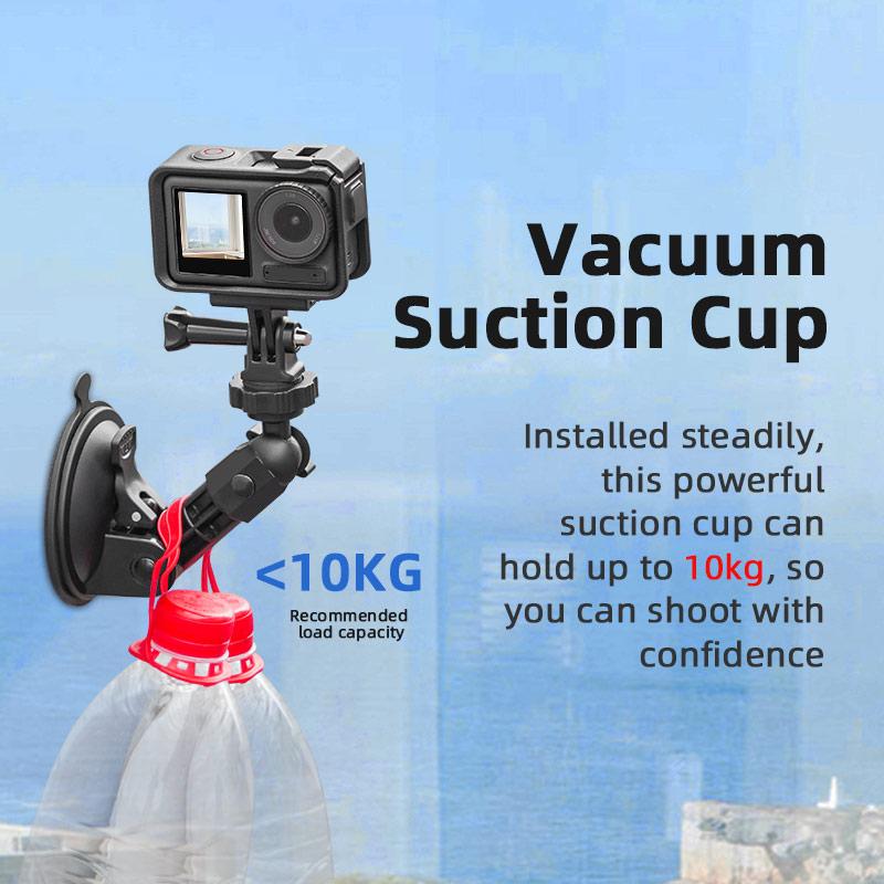 Action Camera Car Mount Adapter Suction Cup Gimbal Camera Car Holder For DJI OSMO Pocket 3 Action Camera Accessories