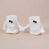 Unisex Funny Magnetic Mid-tube Socks Couple Girlfriends Socks Women's Cute Holding Hands Cotton Socks Black White