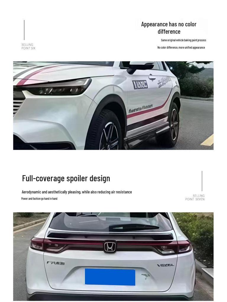 2022 Honda Vezel HRV Обвес в стиле Mugen: Передний сплиттер, Пороги, Задний диффузор