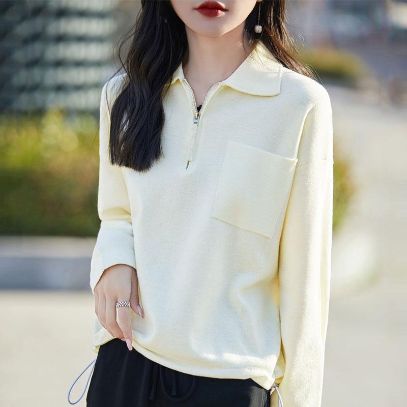 Женский кашемировый свитер Qinghe кашемир 50% шерсть 50% шелк Женский осенне-зимний кашемировый свитер мягкий и теплый