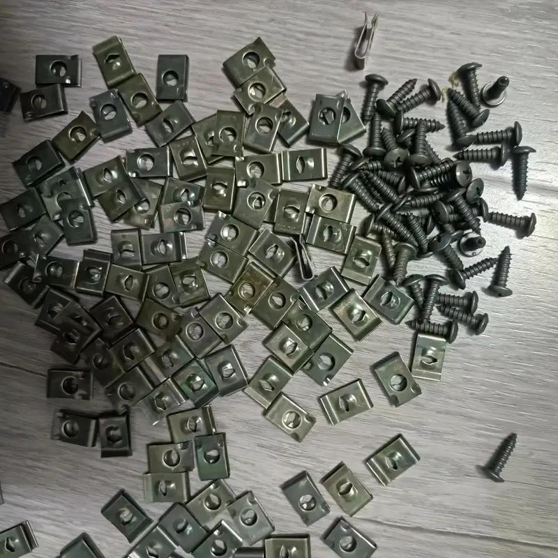 Автомобильный винт с байонетным креплением, саморез, U-образный зажим, автомобильный зажим для переоборудования, крепление для защиты крыла, бампера, винт для автомобиля, мотоцикла