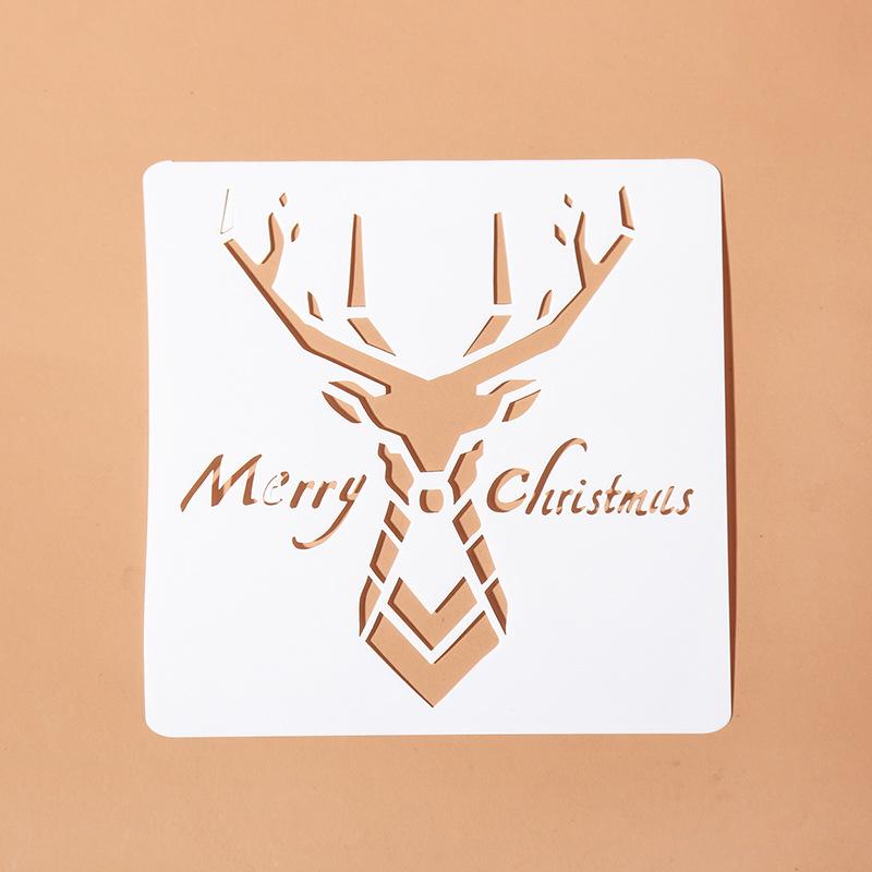 Трафарет из ПЭТ «Морские животные» для скрапбукинга и настенного искусства - 13x13 см