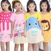 Summer Girl Nightgown Cartoon Pajamas Dress Kids Teenager Night Dress Baby Nightdress Children Clothing