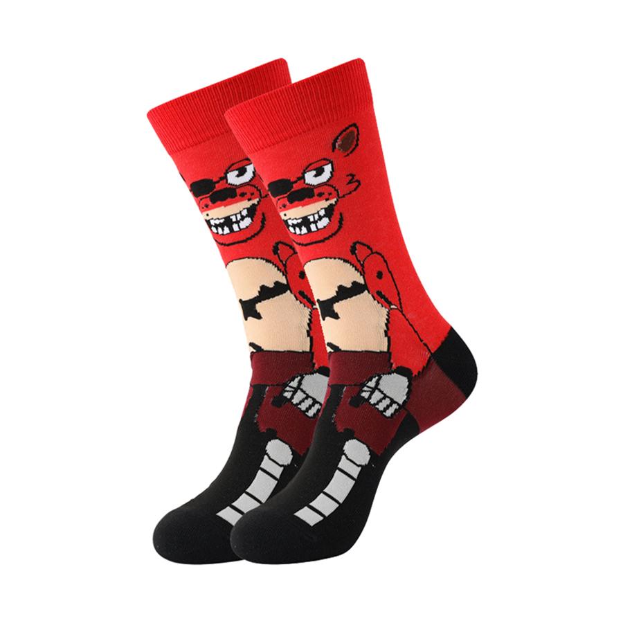 3 пары мультяшных аниме геймерских носков мужские женские носки средней длины новинка забавные дизайнерские носки
