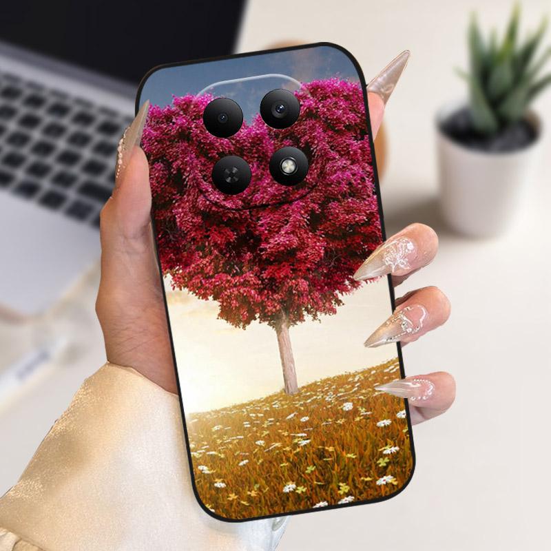 Чехол для Redmi Note15 15Pro Цветы Лев Защита камеры ТПУ Силикон Мягкий Чехол для Xiaomi Redmi Note 15 Pro 4G 5G Fundas