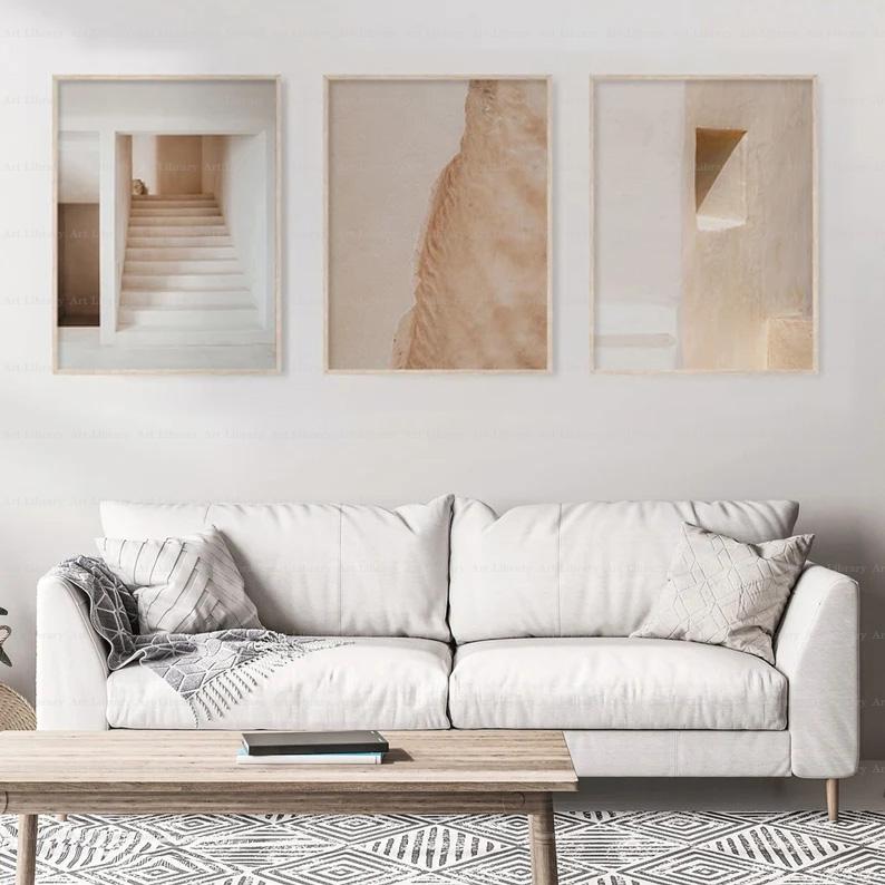 Современная абстрактная нейтральная архитектура постер лестница угловой холст живопись галерея настенные художественные фотографии минималистичный домашний декор в стиле бохо