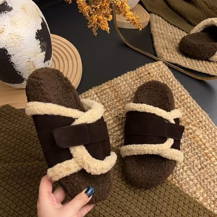 Модные Модные Тапочки Женские Толстая Подошва На Ремне Слипоны Обувь Высококлассное Ощущение Новый Стиль 2025 Резиновая Поверхность Модные