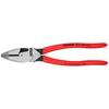KNIPEX Pliers for Overhead 240mm Heavy-Duty Wiring, Plastic-Coated Handle, Length, 0901-240SB