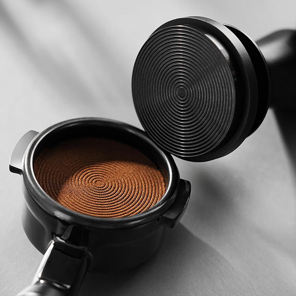 MHW-3BOMBER 51mm Coffee Tamper, 30lb Espresso Tamper, Constant Pressure Tamper with Audible Feedback, Easy to Press, Obsidian Series T7016-OS
