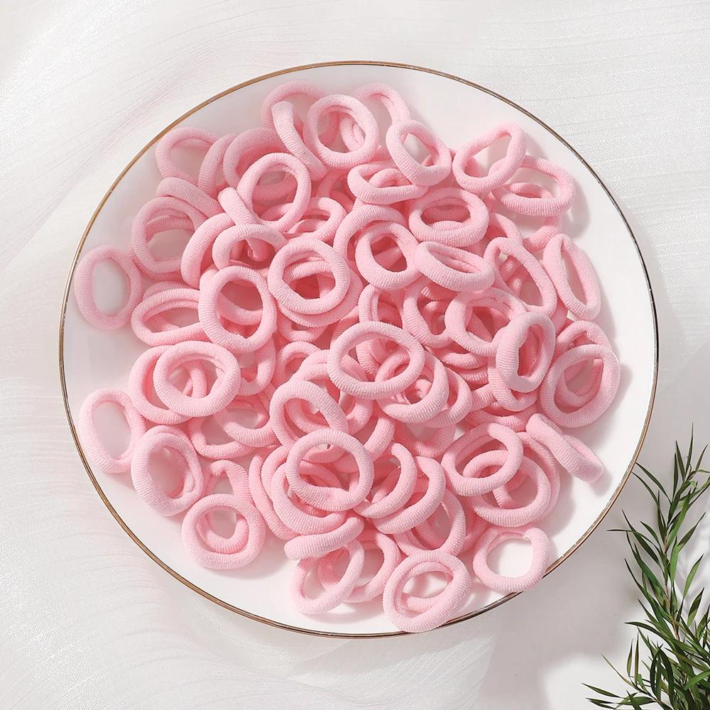 20 шт./лот Эластичные резинки для волос для девочек, плюшевые резинки с помпонами для детей, резинки-скранчи для волос, детские аксессуары для волос