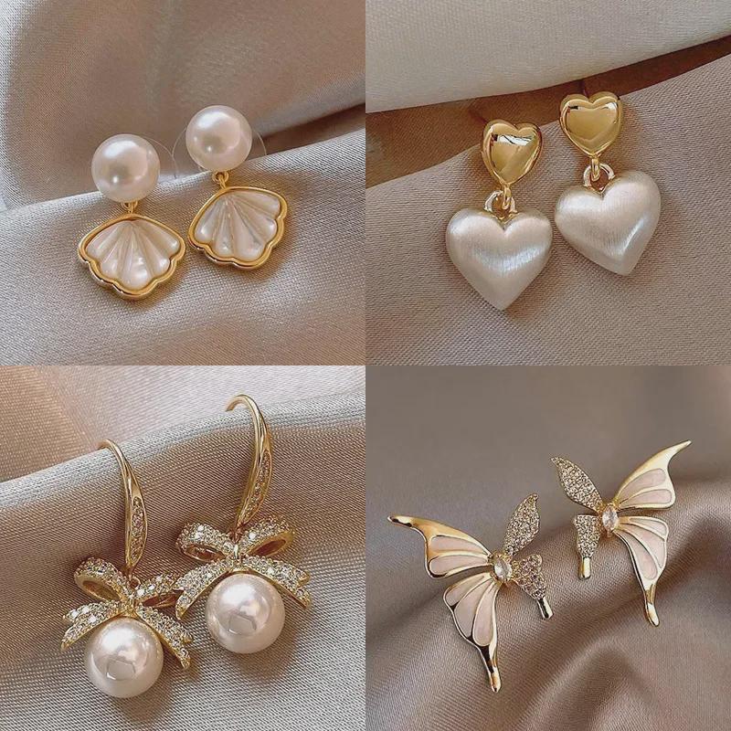 French Pearl Tassel Earrings for Women - 2024 New High-End Light Luxury Style